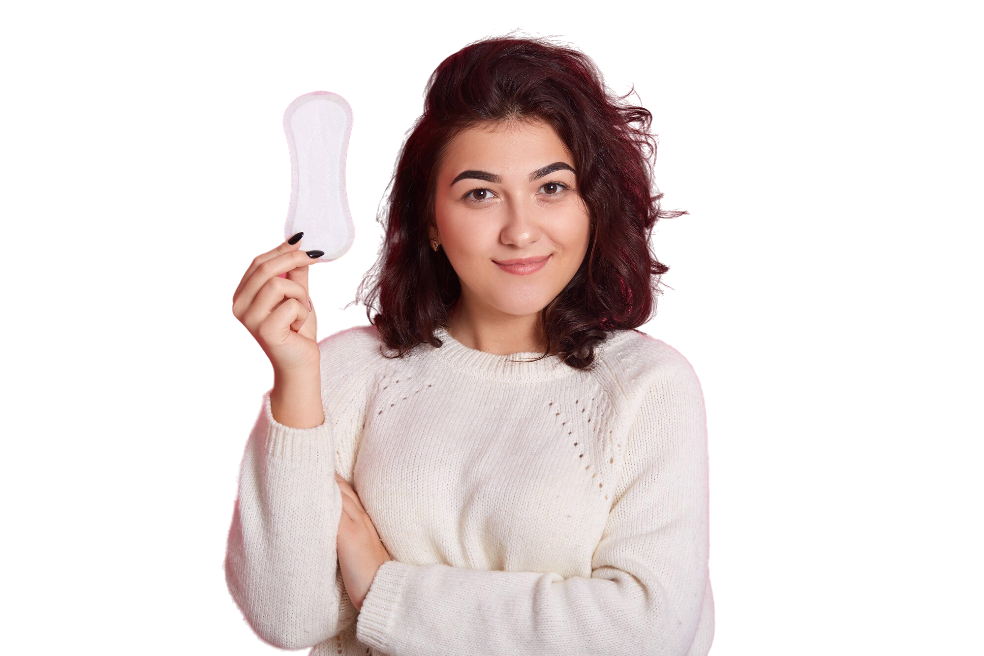 good-looking-feminine-girl-holds-clean-sanitary-napkin